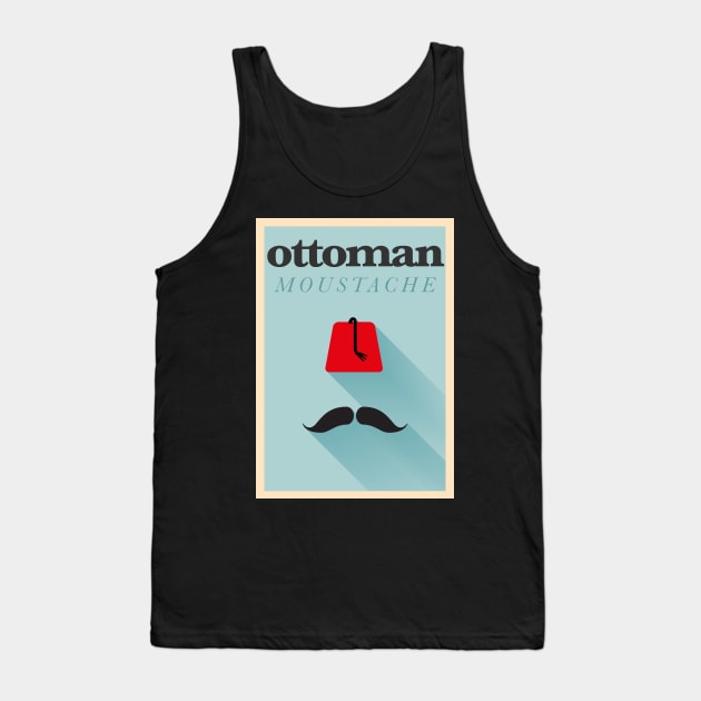 Ottoman moustache Tank Top by kursatunsal